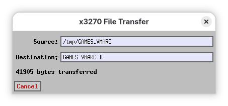 Transfer is happening
